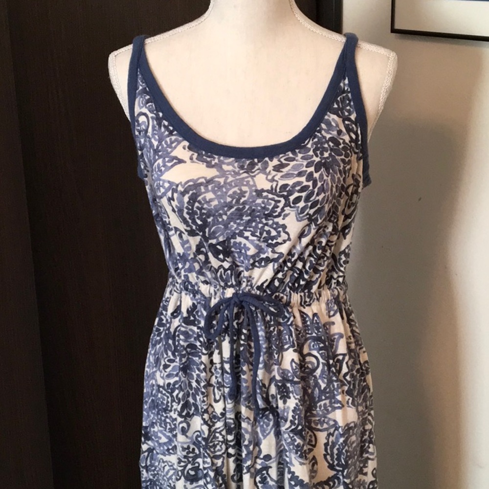 Blue & White Cotton Sundress
